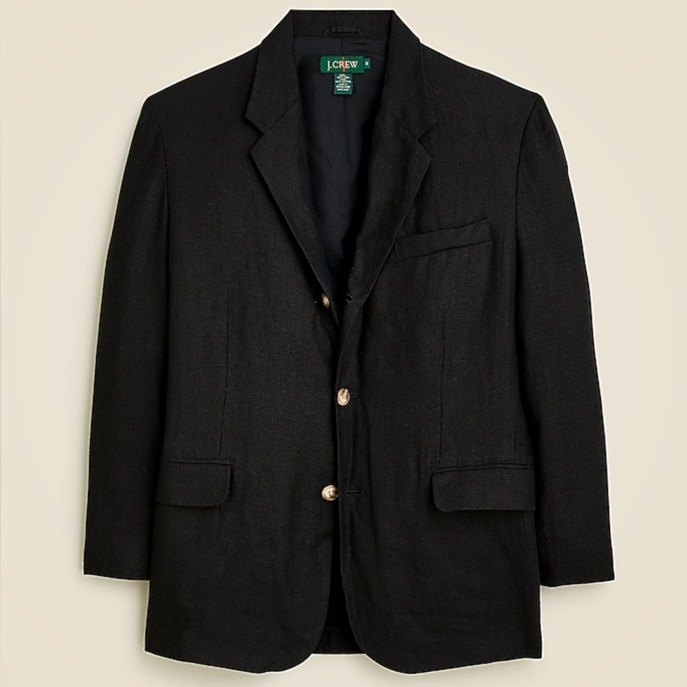 J. Crew Linen Black Blazer